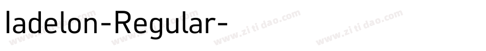Iadelon-Regular字体转换