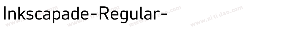 Inkscapade-Regular字体转换