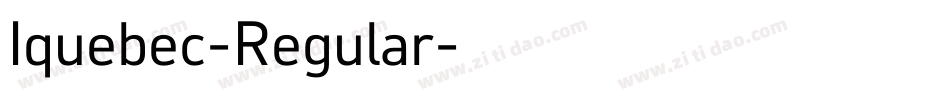 Iquebec-Regular字体转换