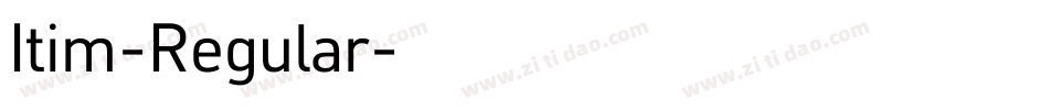 Itim-Regular字体转换