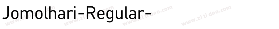 Jomolhari-Regular字体转换
