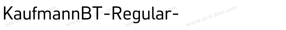 KaufmannBT-Regular字体转换