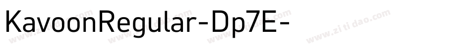 KavoonRegular-Dp7E字体转换