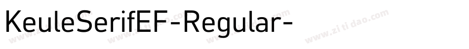 KeuleSerifEF-Regular字体转换