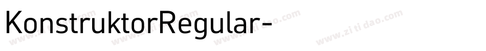 KonstruktorRegular字体转换