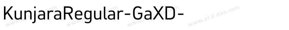 KunjaraRegular-GaXD字体转换