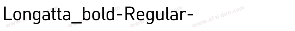 Longatta_bold-Regular字体转换
