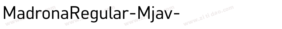 MadronaRegular-Mjav字体转换