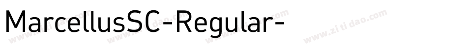MarcellusSC-Regular字体转换