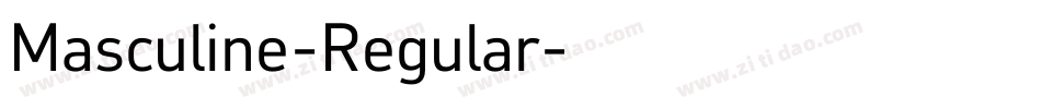 Masculine-Regular字体转换