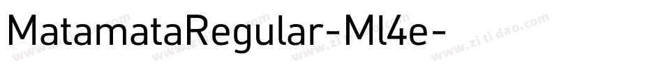 MatamataRegular-Ml4e字体转换