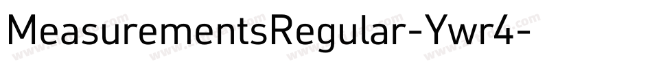 MeasurementsRegular-Ywr4字体转换