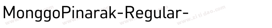 MonggoPinarak-Regular字体转换