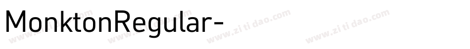 MonktonRegular字体转换