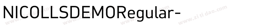 NICOLLSDEMORegular字体转换