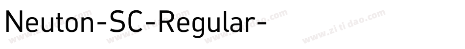 Neuton-SC-Regular字体转换