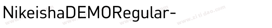NikeishaDEMORegular字体转换