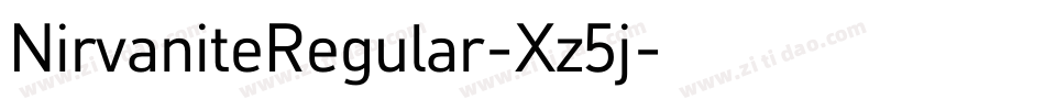 NirvaniteRegular-Xz5j字体转换