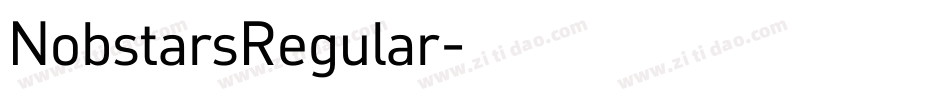 NobstarsRegular字体转换