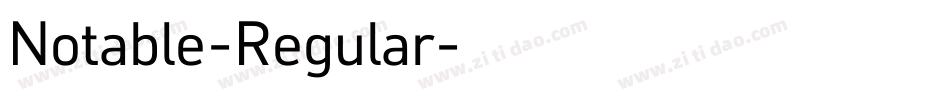 Notable-Regular字体转换