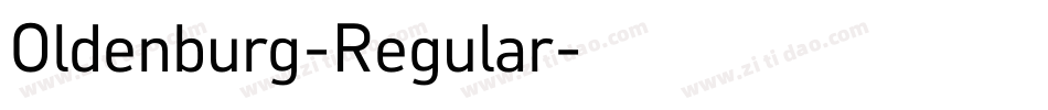 Oldenburg-Regular字体转换