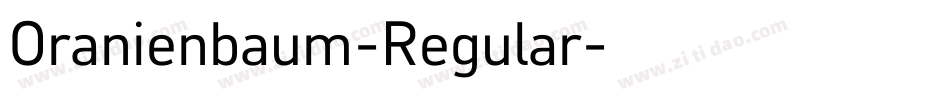 Oranienbaum-Regular字体转换