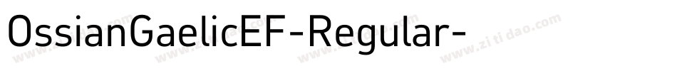 OssianGaelicEF-Regular字体转换
