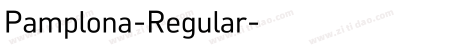Pamplona-Regular字体转换