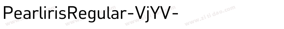 PearlirisRegular-VjYV字体转换