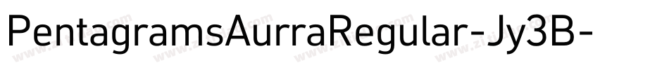 PentagramsAurraRegular-Jy3B字体转换