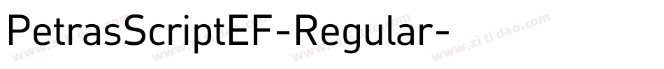 PetrasScriptEF-Regular字体转换