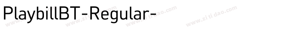 PlaybillBT-Regular字体转换