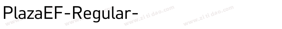 PlazaEF-Regular字体转换