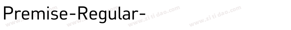 Premise-Regular字体转换