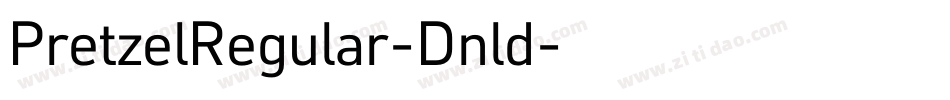 PretzelRegular-Dnld字体转换