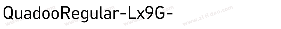 QuadooRegular-Lx9G字体转换