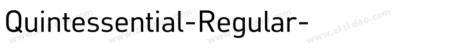 Quintessential-Regular字体转换