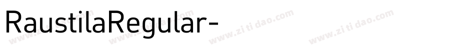 RaustilaRegular字体转换