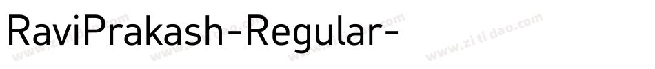 RaviPrakash-Regular字体转换