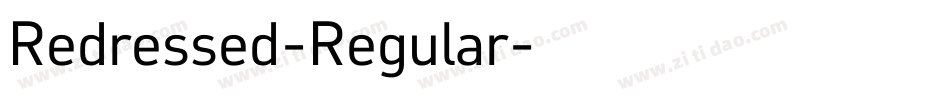 Redressed-Regular字体转换