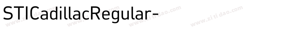 STICadillacRegular字体转换