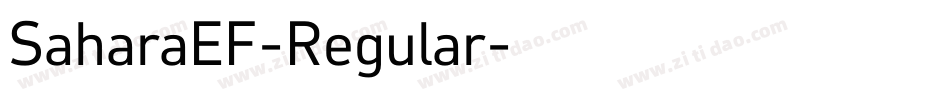 SaharaEF-Regular字体转换