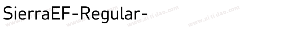 SierraEF-Regular字体转换