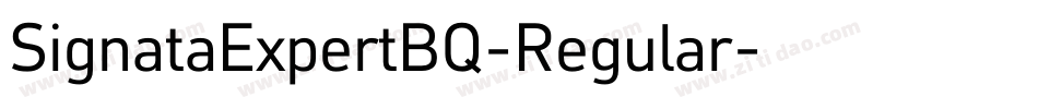 SignataExpertBQ-Regular字体转换