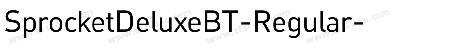SprocketDeluxeBT-Regular字体转换