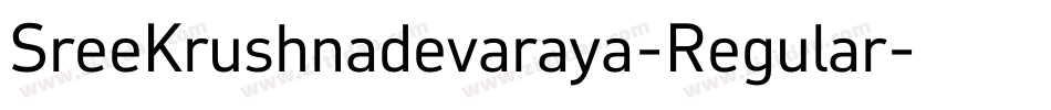 SreeKrushnadevaraya-Regular字体转换