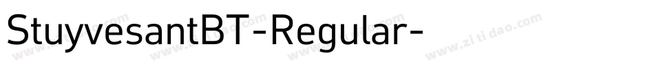 StuyvesantBT-Regular字体转换