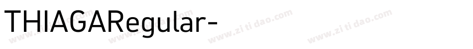 THIAGARegular字体转换