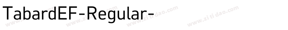 TabardEF-Regular字体转换