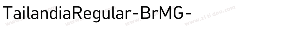 TailandiaRegular-BrMG字体转换